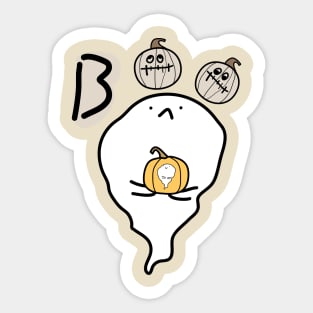 Boo cute Halloween ghost Sticker